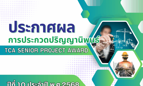 ประกาศผล การประกวดปริญญานิพนธ์ ปีที่ 10 ประจำปี พ.ศ.2568